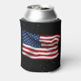 USA Stars & Stripes Patriotic Can Cooler