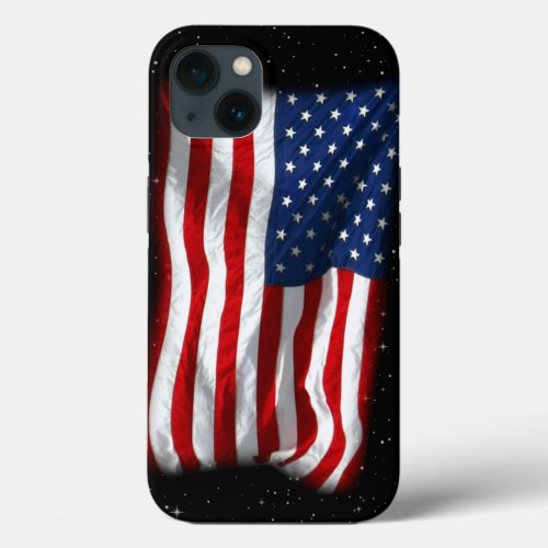 Stars and Stripes USA Patriotic American Flag iPhone 13 Case