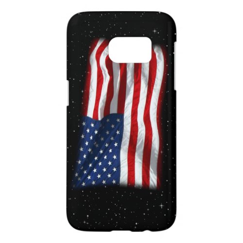 Stars and Stripes USA Patriotic American Flag Samsung Galaxy S7 Case