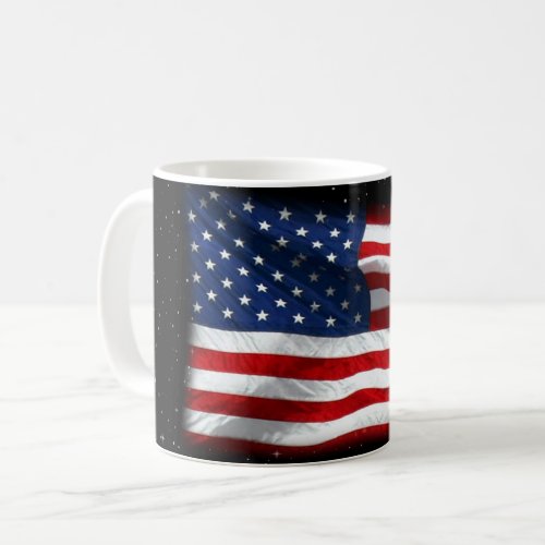 Stars and Stripes USA Patriotic American Flag Coffee Mug