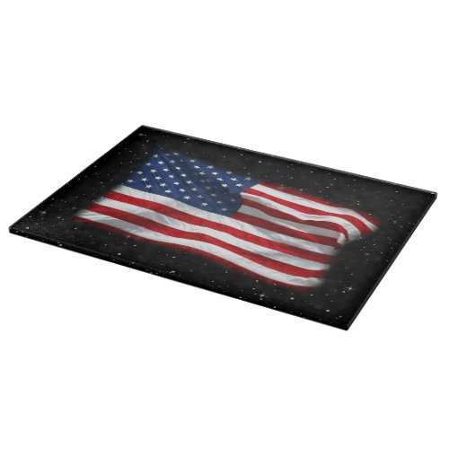 Stars and Stripes USA Patriotic American Flag Cutting Board
