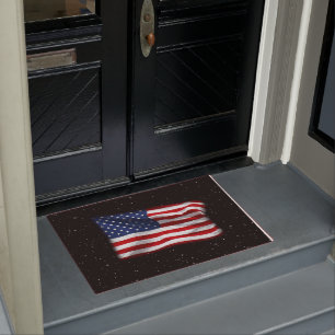 Stars and Stripes USA Patriotic American Flag Doormat