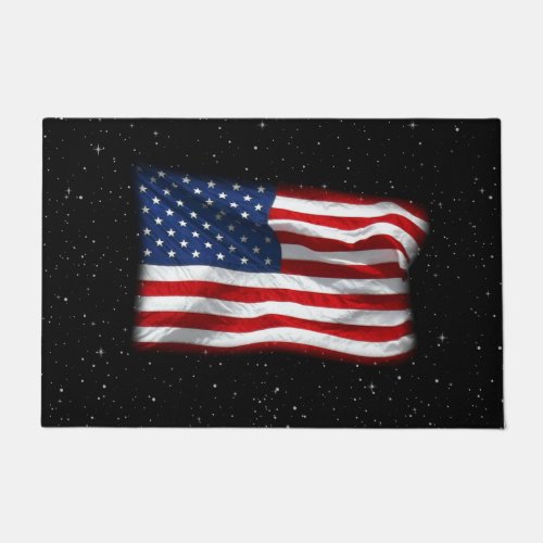 Stars and Stripes USA Patriotic American Flag Doormat