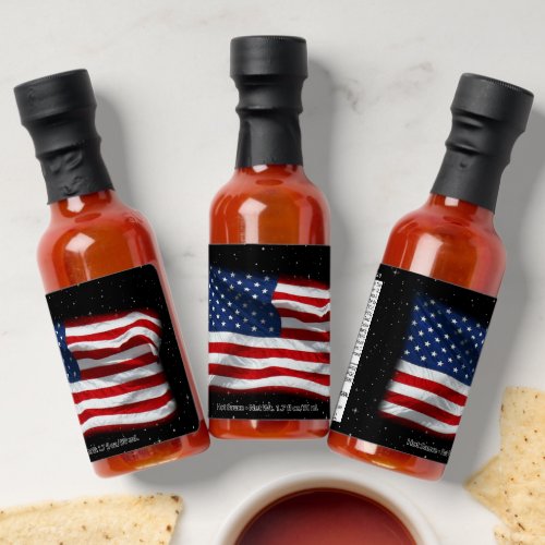 Stars and Stripes USA Patriotic American Flag  Hot Sauces