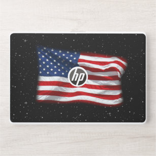 Stars and Stripes USA Patriotic American Flag HP Laptop Skin