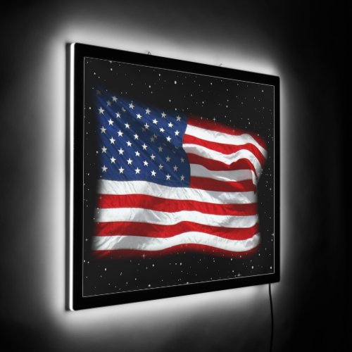 Stars and Stripes USA Patriotic American Flag LED Sign