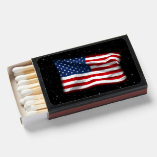 Stars and Stripes USA Patriotic American Flag Matchboxes