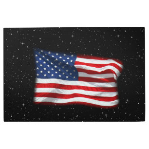 Stars and Stripes USA Patriotic American Flag Metal Print