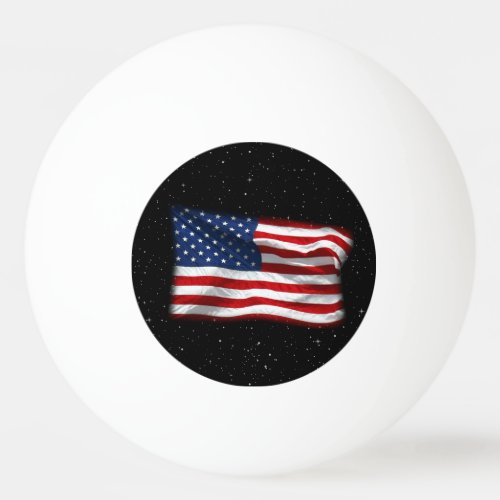 Stars and Stripes USA Patriotic American Flag Ping Pong Ball