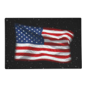 Stars and Stripes USA Patriotic American Flag Placemat (Back)