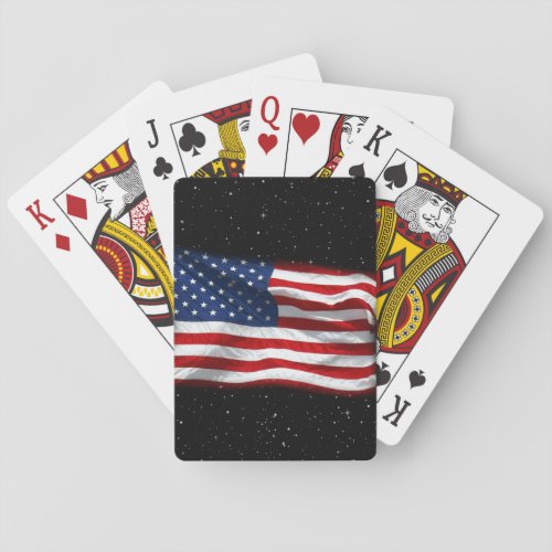 Stars and Stripes USA Patriotic American Flag Poker Cards