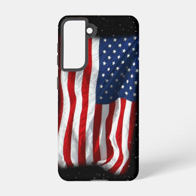 Stars and Stripes USA Patriotic American Flag Samsung Galaxy Case (Back)