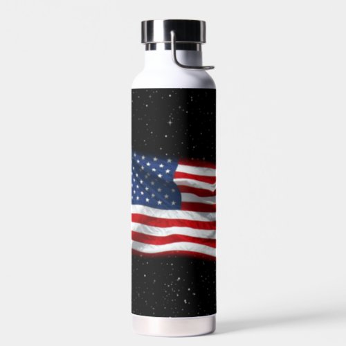 Stars and Stripes USA Patriotic American Flag Water Bottle