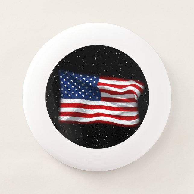 Stars and Stripes USA Patriotic American Flag Wham-O Frisbee (Front)