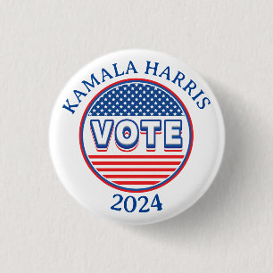 Stars and Stripes Vote USA - Election Button