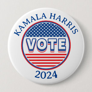Stars and Stripes Vote USA - Election Button