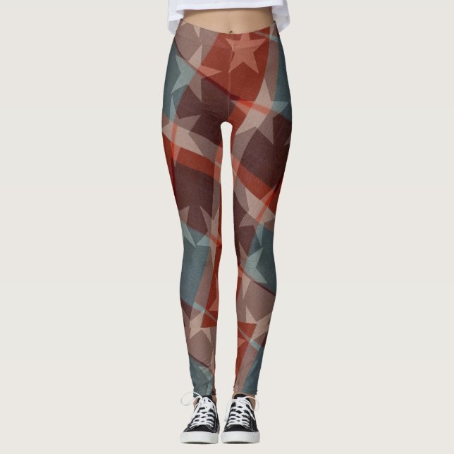 Stars and Stripes Women's Leggings (Front)