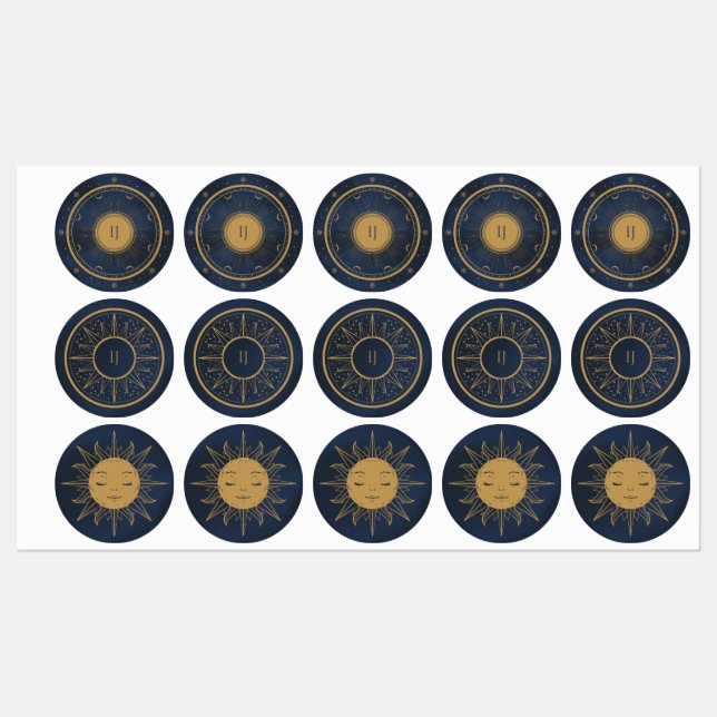 stars and sun labels (Sheet)