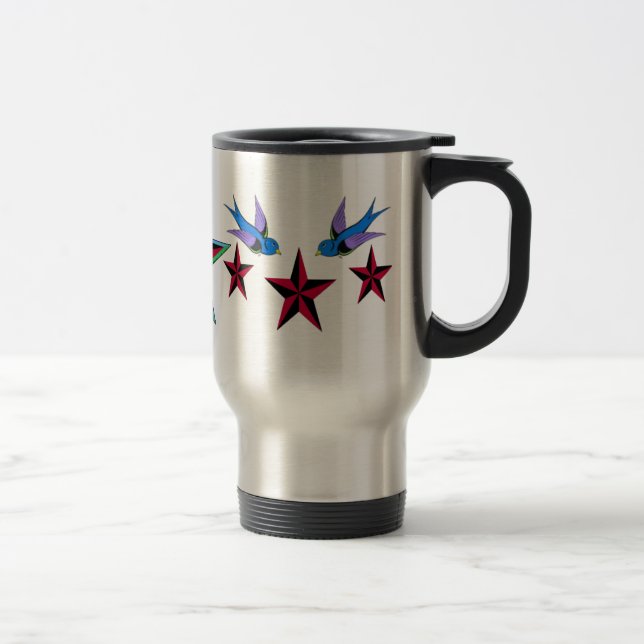 Stars and swallows Mug (Right)