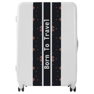Stars And Unique Spaceship Pattern Luggage