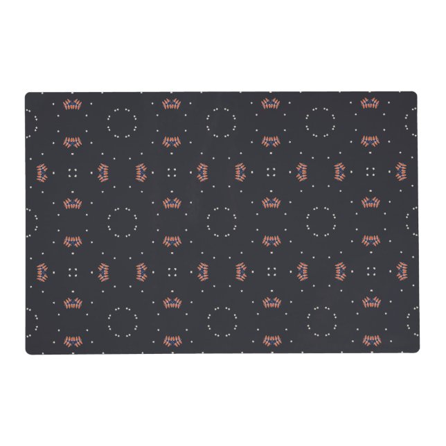 Stars And Unique Spaceship Pattern Placemat (Front)