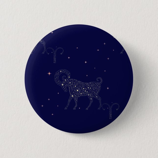 stars aries button (Front)