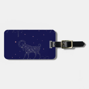 stars aries luggage tag