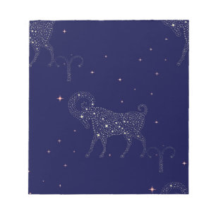 stars aries notepad