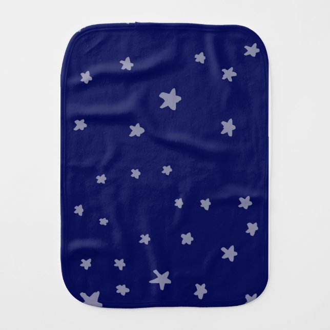 Stars baby burp cloth (Front)
