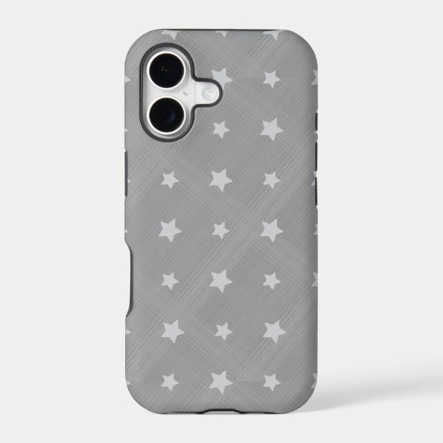 Stars background with textile pattern iphone case (Back)