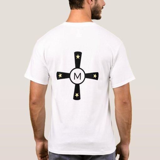 Stars & black cross on white T-Shirt | Zazzle