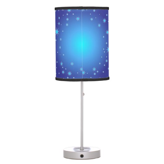 Stars Blue Light Table Lamp (Back)