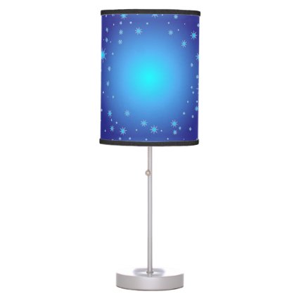 Stars Blue Light Table Lamp