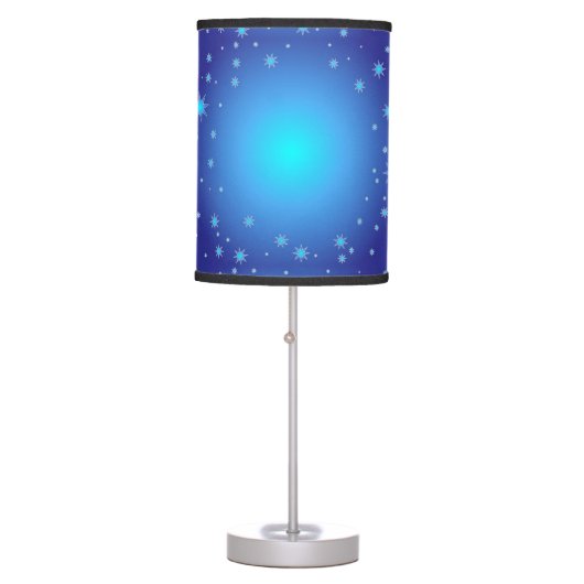 Stars Blue Light Table Lamp (Front)