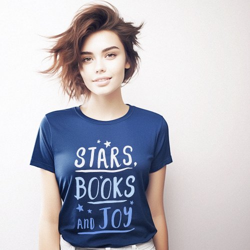 Stars Books Joy Happy T_Shirt