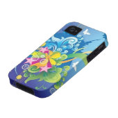 Stars & Butterflies iPhone 4 TOUGH Case (Bottom)