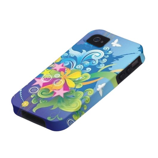 Stars & Butterflies iPhone 4 TOUGH Case (Bottom)