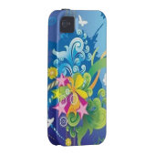 Stars & Butterflies iPhone 4 TOUGH Case (Back/Right)