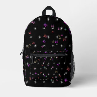stars butterfly printed backpack