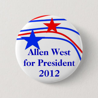 Stars Button, Allen West for President 2012 Button