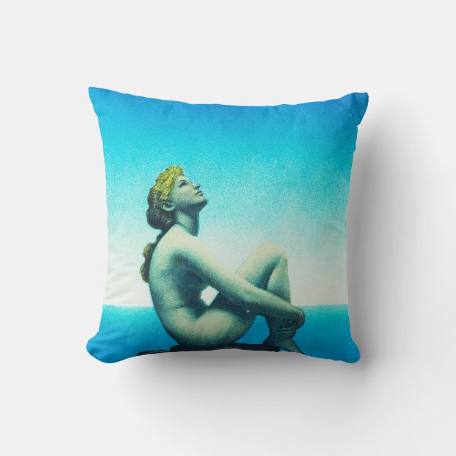 Stars, by Maxfield Parrish Throw Pillow (Front)