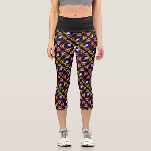 Stars Capri Leggings (Front)