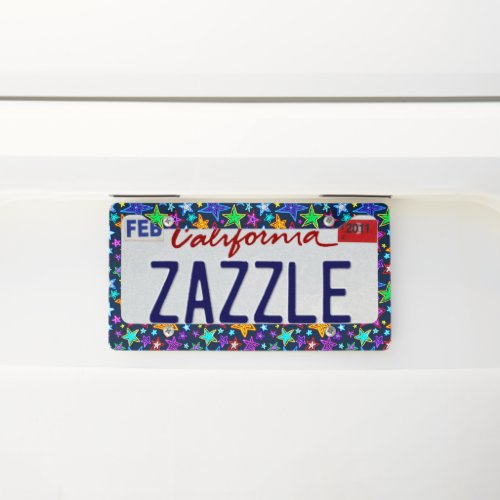 Stars Car Tag License Plate Frame