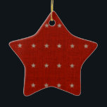 Stars Ceramic Christmas Ornament<br><div class="desc">Text can be added to this ornament to make a personalized holiday gift. If you need help,  just click on the contact link below to send the designer a personal detailed message.</div>