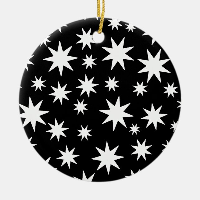 Stars Ceramic Ornament (Front)