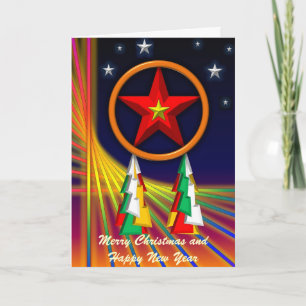 Stars Christmas Greeting Card