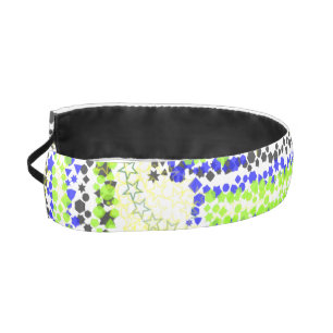 Stars Circles Blue Green Yellow Black Headbands