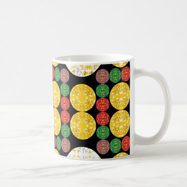 Stars Circles Coffee Mug (Right)