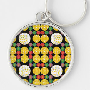 Stars Circles Keychain