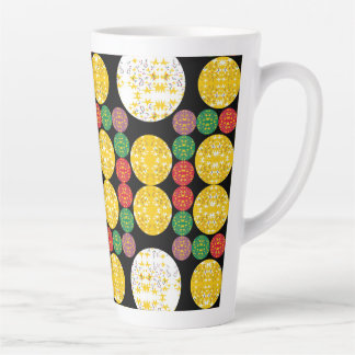 Stars Circles Latte Mug